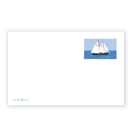 Schooner Stamped Card