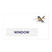 Barn Swallow Forever #6 3/4 Window Stamped Envelopes (WAG) image