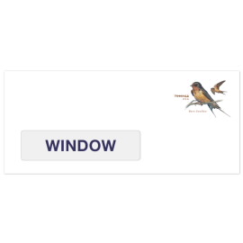 Barn Swallow Forever #9 Window Stamped Security Envelopes (PSA)