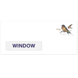 Barn Swallow Forever #10 Window Stamped Envelopes (WAG)