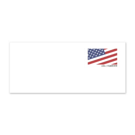 Diagonal U.S. Flag Stamped Envelope #9 Stamped Envelopes (PSA)