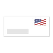 Diagonal U.S. Flag Stamped Envelope #9 Window Stamped Envelopes (PSA) image