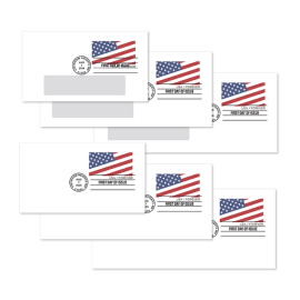 Diagonal U.S. Flag First Day Covers (PSA)