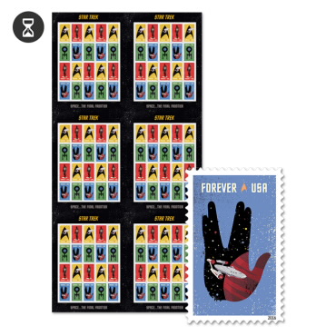 star trek press sheet with die cuts usps com usps press sheets