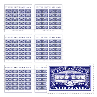 united states air mail blue press sheet with die cuts usps com usps press sheets