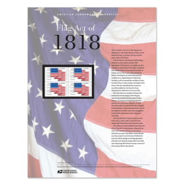 Flag Act of 1818 American Commemorative Panel