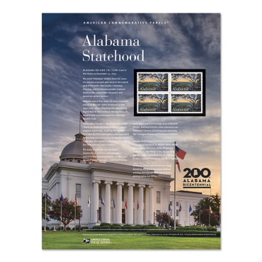 Alabama Statehood American Commemorative Panel
