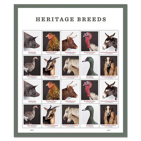 Heritage Breeds Stamp | USPS.com