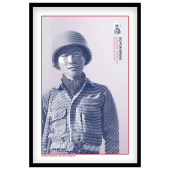Go for Broke: Japanese American Soldiers of WWII Framed Stamp Art image