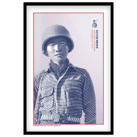 Go for Broke: Japanese American Soldiers of WWII Framed Stamp Art