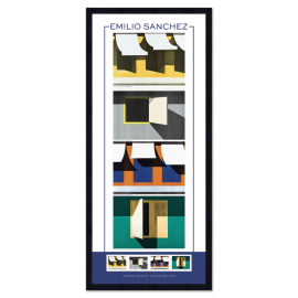 Emilio Sanchez Framed Stamps