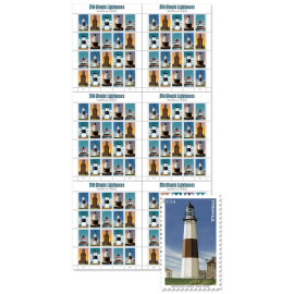 Mid-Atlantic Lighthouses Press Sheet with Die-Cuts