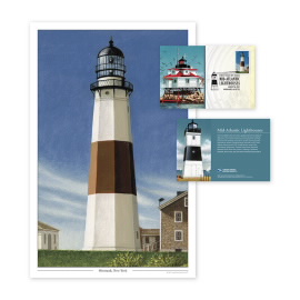 Mid-Atlantic Lighthouses Print (Montauk Point, New York)