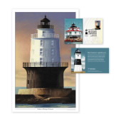 Mid-Atlantic Lighthouses Print (Harbor of Refuge, Delaware) image