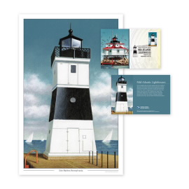 Mid-Atlantic Lighthouses Print (Erie Harbor, Pennsylvania)