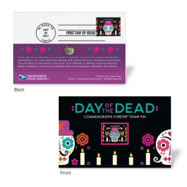 Day of the Dead Pin Set with Cancellation Card