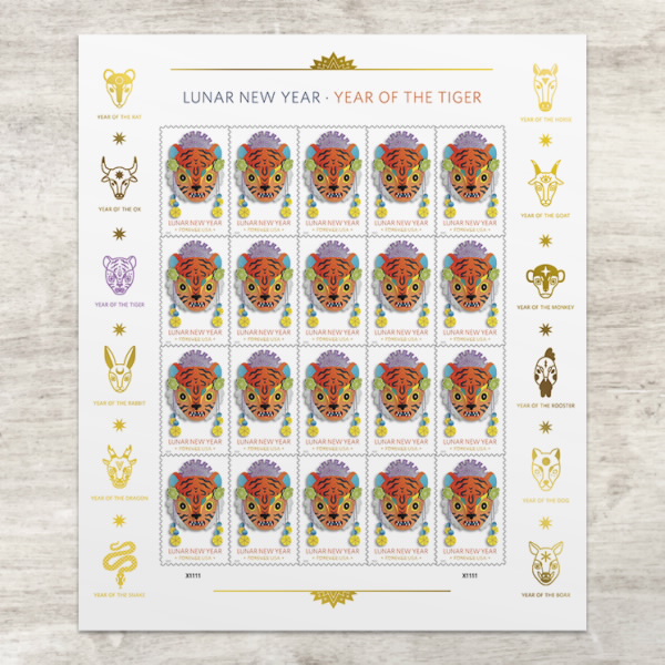 Lunar New Year Year of the Tiger Stamps