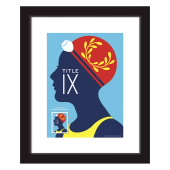 Title IX Framed Stamps - Swimmer  image
