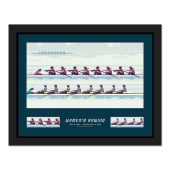 Women's Rowing Framed Stamps image