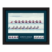 Women's Rowing Framed Stamp image