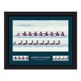 Women's Rowing Framed Stamps