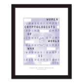 Women Cryptologists of World War II Framed Stamp image
