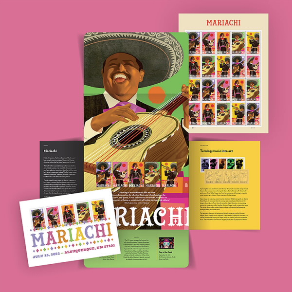 Mariachi Stamp Portfolio