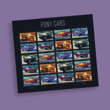 Pony Cars Stamp Portfolio