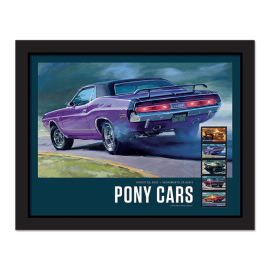 Pony Cars Framed Stamps - Dodge Challenger