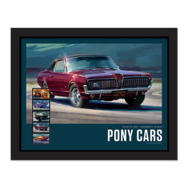 Pony Cars Framed Stamps - Mercury Cougar