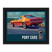 Pony Cars Framed Stamps - AMC Javelin image