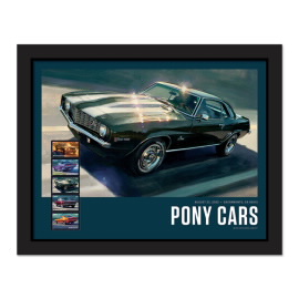 Pony Cars Framed Stamps - Chevrolet Camaro