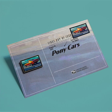 Pony Cars Stamp Pin - AMC Javelin