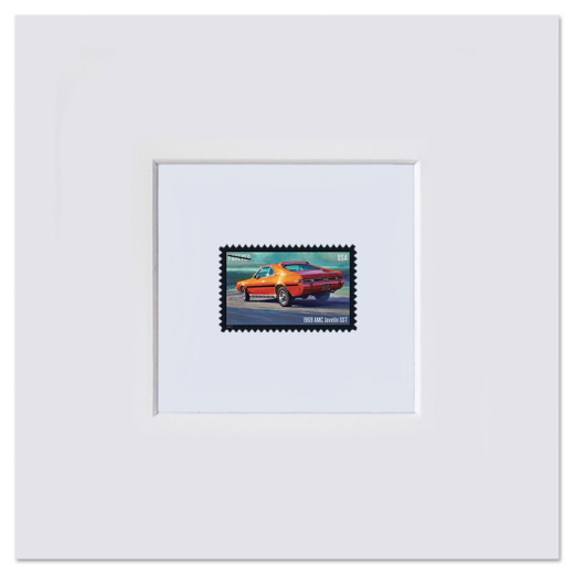 Pony Cars Matted Stamp, AMC Javelin