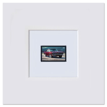 Pony Cars Matted Stamps - Mercury Cougar