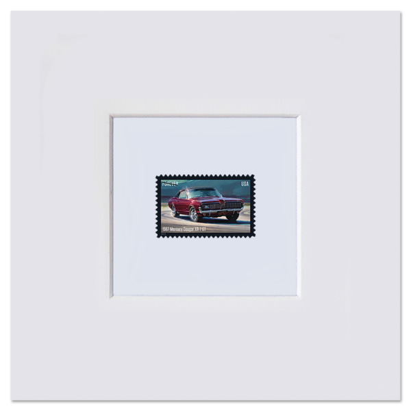 Pony Cars Matted Stamp, Mercury Cougar