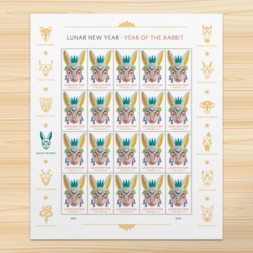 Lunar New Year: Year of the Rabbit Stamps