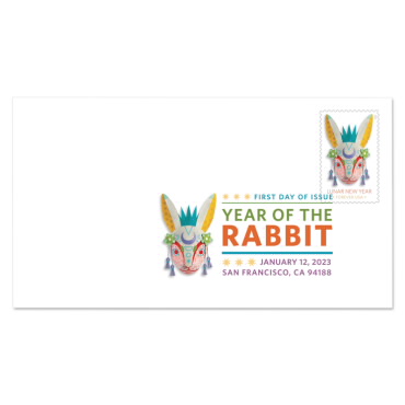 Lunar New Year: Year of the Rabbit Digital Color Postmark