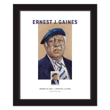 Ernest J. Gaines Framed Stamp