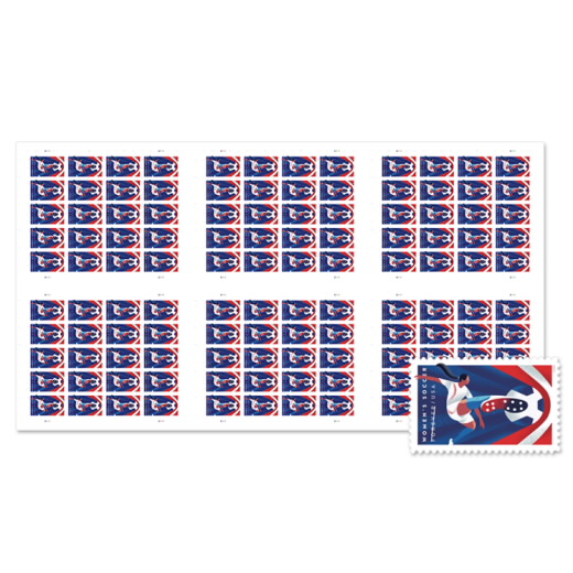 Women's Soccer Press Sheet without Die-Cuts