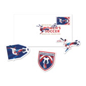 Women's Soccer Vinyl Stickers image