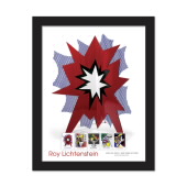 Roy Lichtenstein Framed Stamps, Standing Explosion (Red) image