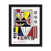 Roy Lichtenstein Framed Stamps - Modern Painting I image