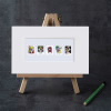 Roy Lichtenstein Matted Stamps