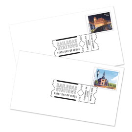 Railroad Stations First Day Cover
