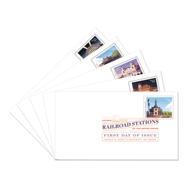 Railroad Stations Digital Color Postmark