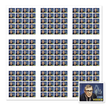 John Wooden Press Sheet without Die-Cuts