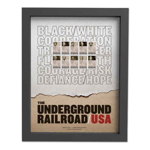 The Underground Railroad Framed Stamps