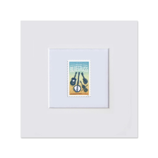 Bluegrass Matted Stamp