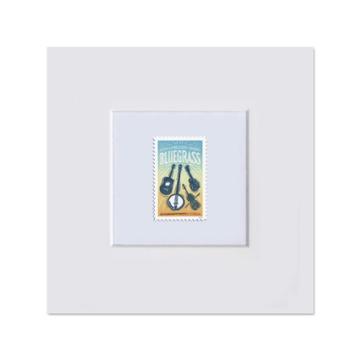 Bluegrass Matted Stamp